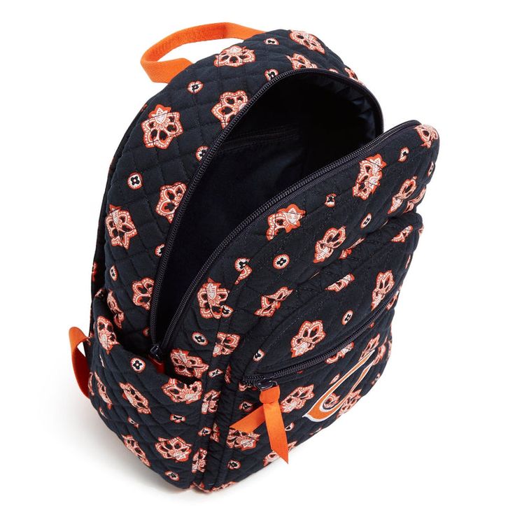 Explore the Vera Bradley NFL lineup of top-rated styles sure to capture your team spirit. This is the perfect backpack for your every day routine. Add in your necessities and take off for work or shopping. This compact backpack will handle it all with hands-free ease! Vera Bradley NFL Small Backpack in Chicago Bears Bandana Casual Navy Backpack For Daily Use, Navy Casual Backpack For Back To School, Casual Navy Rectangular Backpack, Navy Rectangular Casual Backpack, Navy Casual Rectangular Backpack, Navy Casual Backpack With Adjustable Strap, Casual Navy Standard Backpack, Every Day Routine, Cheetah Print Backpack