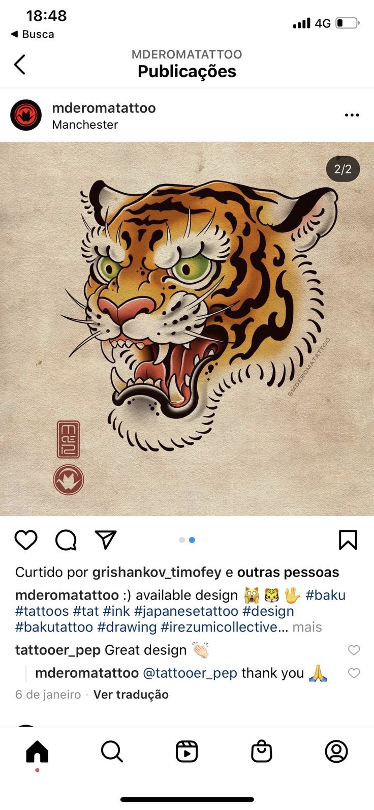 an image of a tiger with its mouth open and the caption below it says,