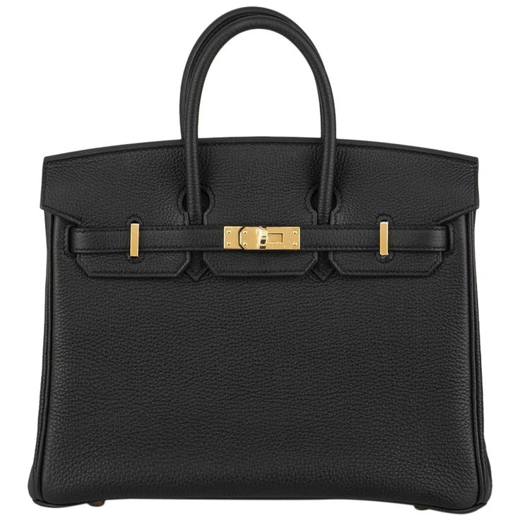 An exquisite Hermès 25cm Birkin bag. The exterior of this birkin is in black togo leather with tonal stitching. It features gold tone hardware with two straps and front toggle closure. The interior is lined with black chevre and has a zip pocket with an Hermès engraved zipper pull and an open pocket on the opposite side. This bag is store fresh, full set with factory stickers on all hardware. The bag measures 25cm L x 20cm H x 13cm D. The bag comes complete with Hermès box, raincoat, dust bag and a copy of the original receipt dated November 2023. Birkin Bag Sticker, Birken Bag Black, Formal Togo Leather Bag With Gold-tone Hardware, Rectangular Togo Leather Bag With Gold-tone Hardware, Timeless Togo Leather Bag With Gold-tone Hardware, Elegant Togo Leather Bag With Gold-tone Hardware, Togo Leather Travel Bag With Metal Hardware, Travel Bag With Togo Leather And Metal Hardware, Travel Bag With Metal Hardware And Togo Leather