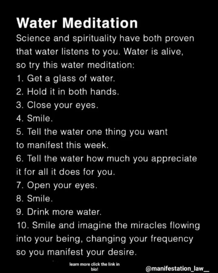 Water Meditation, Tenk Positivt, Spiritual Psychology, Manifestation Affirmation, Manifestation Meditation, Spiritual Journals, Energy Healing Spirituality, Manifest Anything, Spiritual Manifestation