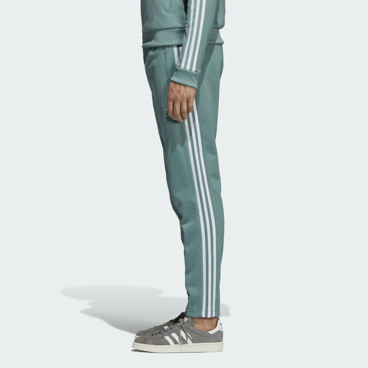 LG adidas Originals MEN'S RETRO BECKENBAUER TRACK JACKET & PANTS Green LAST1 | eBay Adidas Og, Athletic Clothes, Pants Green, Tracksuit Jacket, Adidas Originals Mens, Tapered Pants, Athletic Outfits, Retro Vibe, Track Jacket