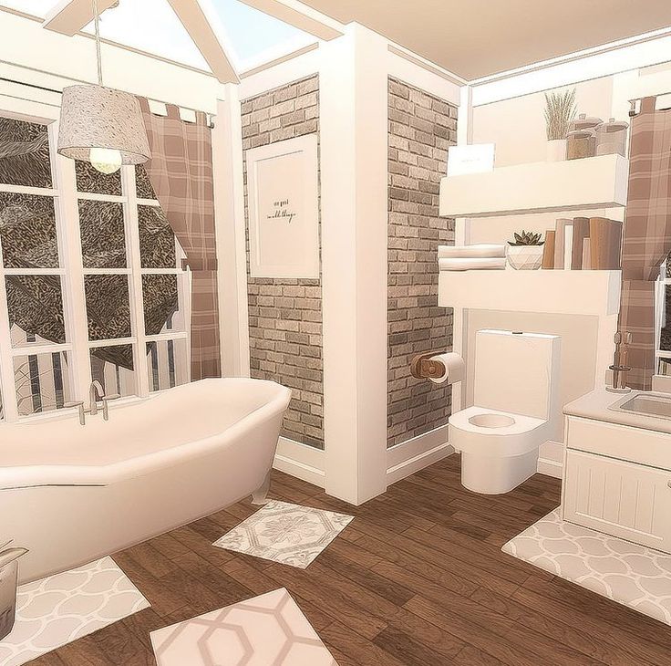 a bathroom with a toilet, sink and bathtub in the middle of wood flooring