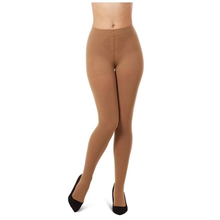 Perfect for cold weather coverage, our Memoi FirmFit Warm Control Top Tights feature a non-binding comfort waistband, toning around the waist/middle, rear lift support and gentle shaping panels to give you that smooth, comfortable feel and flawless figure. Available in black or brown. Comfort Stretch Elastane Legwear, Comfort Stretch Solid Elastane Legwear, Solid Elastane Hosiery For Fall, Full Length Fitted Bottoms With Soft Touch, High Waist Compression Legwear In Solid Color, Comfort Stretch Solid Color Hosiery, Full Length Hosiery For Fall, Full Length Tights For Fall, Fitted High Waist Winter Tights