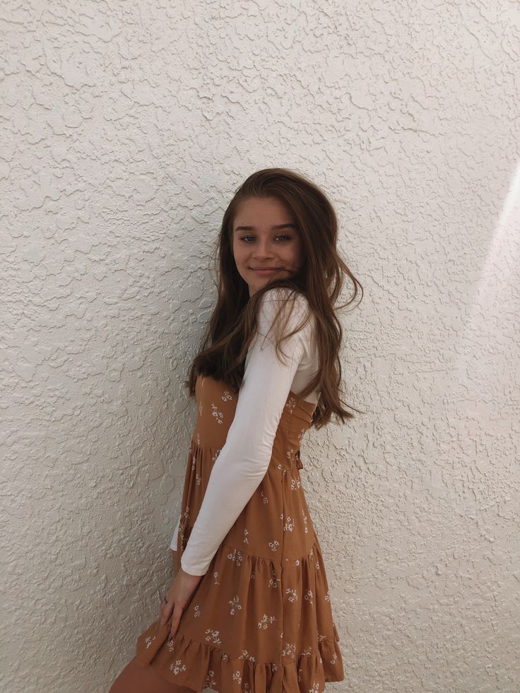 long sleeve- Princess Polly dress- Pacsun Fall Dresses Teen, Fall Dress With Long Sleeve Under, Dresses With Under Shirts, Dress With Long Sleeve Under, Dress And Long Sleeve Shirt Under, Dresses With Tshirts Under, T Shirt Under Dress Outfits, Long Sleeve Shirt Under Dress, Tshirt Under Dress Outfit