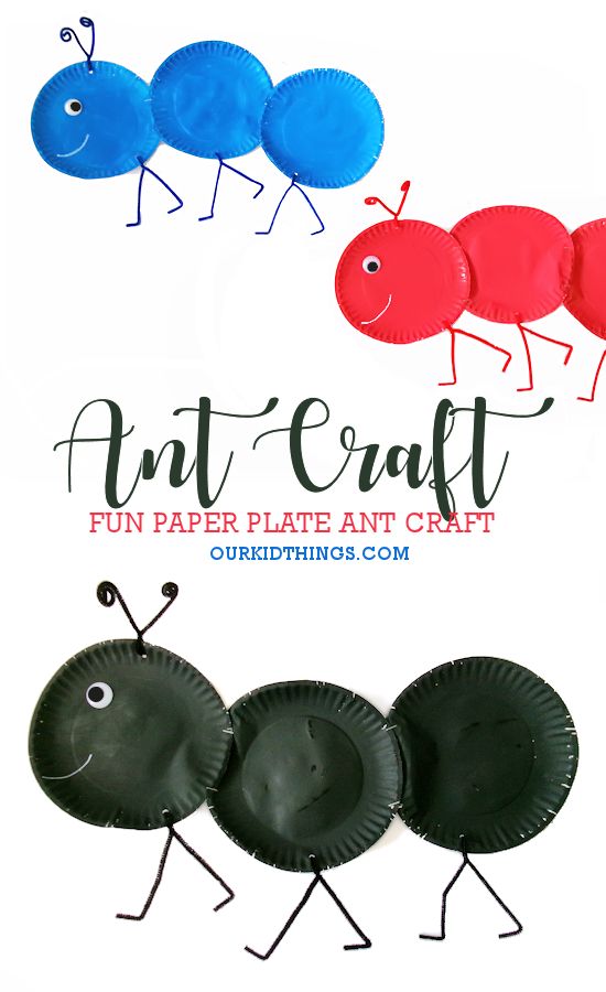 Paper Plate Ant Craft Paper Plate Crafts Preschool, Ant Crafts For Preschool, Bug Crafts Preschool, Bugs Crafts, Ant Craft, Paper Plates Crafts, Preschool Creative Art, Ant Crafts, Craft Spring