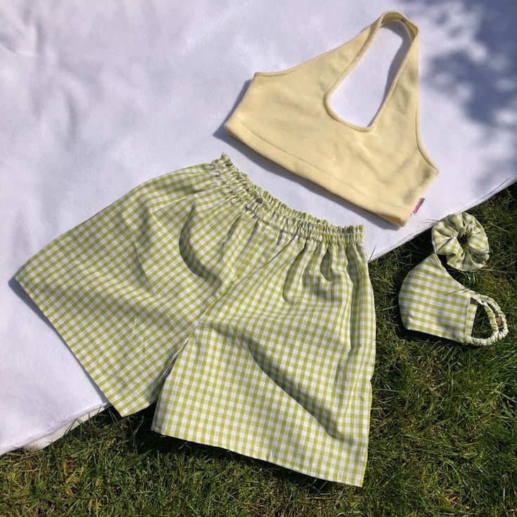 Multiple colours handmade gingham shorts | Etsy Cotton Gingham Pajama Shorts With Elastic Waistband, Summer Plaid Shorts With Built-in Shorts, Fitted Summer Pajama Shorts With Elastic Waistband, Fitted Pajama Shorts With Elastic Waistband For Summer, Fitted Elastic Waistband Pajama Shorts For Summer, Cotton Bottoms For Picnic, Short Length, Cotton High-waisted Shorts For Picnic, Spring High-waisted Pajama Shorts, Cotton Bottoms For Picnic In Short Length