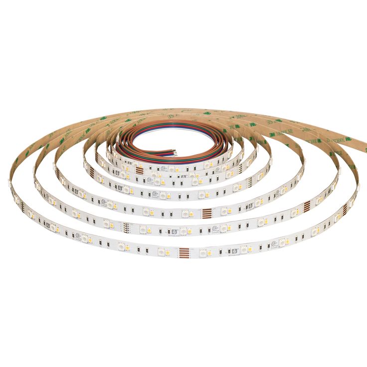 the led strip is shown with four different colors