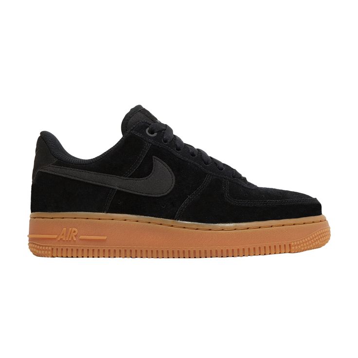 Find NIKE Wmns Air Force 1 Low ' Gum on Editorialist. This women’s Air Force 1 Low plays up the silhouette’s versatility with a timeless color scheme and classic materials. The upper is finished entirely in black, with the smooth suede construction complemented by a tonal black leather Swoosh. Underfoot, a traditional Air Force 1 cup sole, which conceals a Nike Air Sole unit, is composed of grippy gum rubber. Nike Suede Sneakers For Sports, Nike Custom Suede Sneakers For Sports, Nike Urban Suede Sneakers, Urban Nike Suede Sneakers, Low-top Suede Basketball Shoes For Streetwear, Suede Low-top Basketball Shoes For Streetwear, Nike Air Force 1 Urban Streetwear With Gum Sole, Nike Air Force 1 With Gum Sole For Streetwear, Suede Running Shoes With Boost Midsole For Streetwear