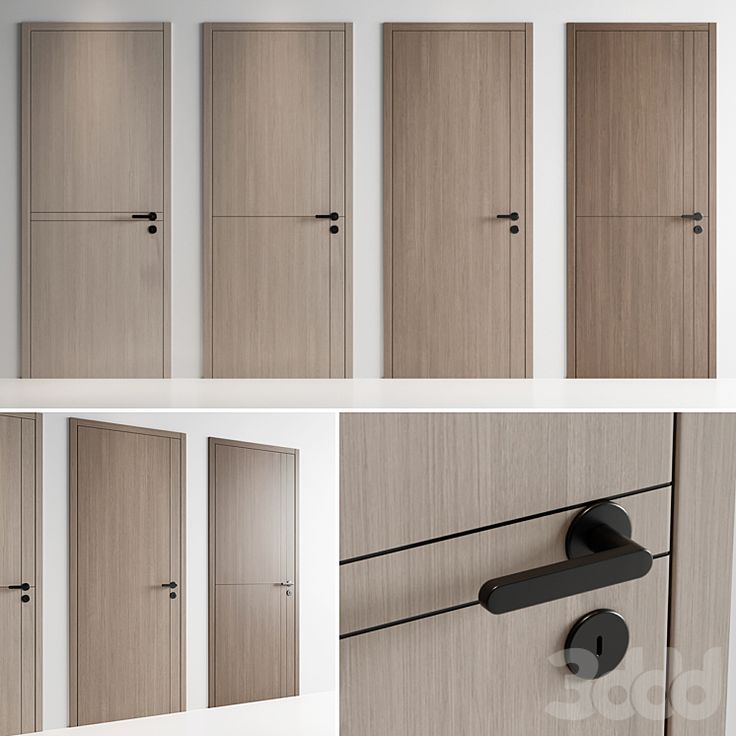 four different views of the inside of a cupboard