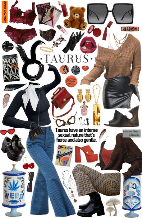 a collage of women's clothing and accessories with the words tarrus on them