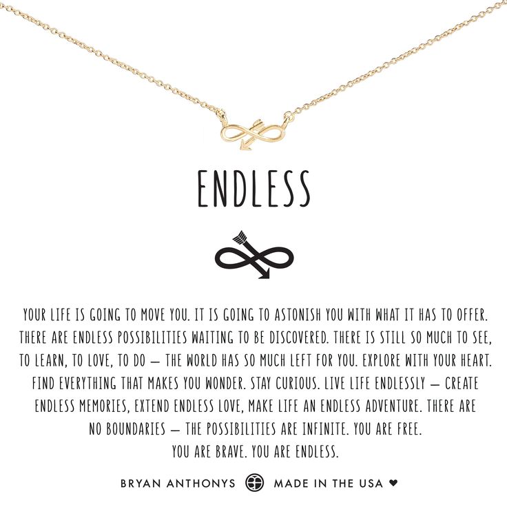 a necklace with the words endlessess on it and an image of a pair of scissors