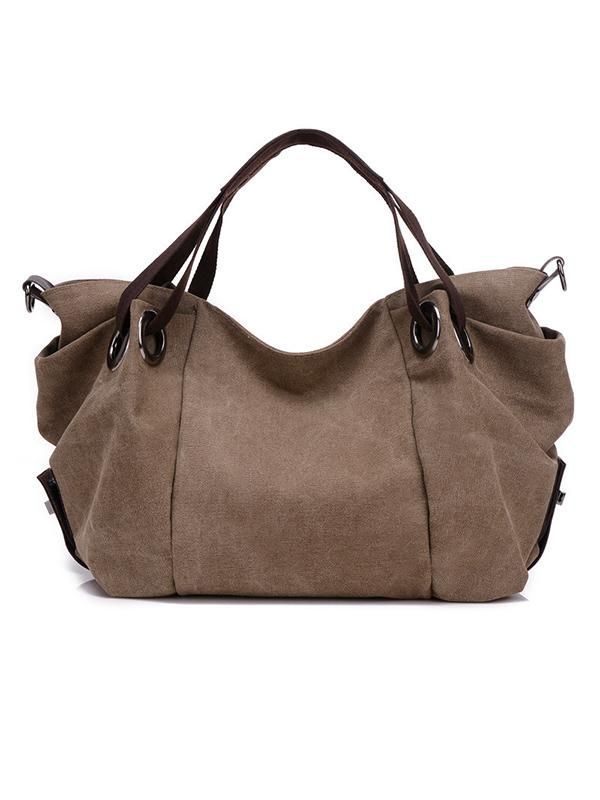 Sku CY-!6165 Material Canvas Feature Solid Occasion Going out , Casual , Vacation Bags Style Shoulder Bag , Tote Bag Type Bags Accessories Color BROWN,KHAKI,BLUE,GRAY,PURPLE COFFEE Size FREE SIZE Size chart: Please consult the size chart we provide for this item's measurements to help you decide which size to buy. CMINCH Cm Width Height Length FREE SIZE 18 35 42 Woman Bags Handbags, Satchel Tote, Canvas Handbags, Shoulder Messenger Bag, Hobo Handbags, Sierra Leone, Botswana, Large Canvas, Seychelles