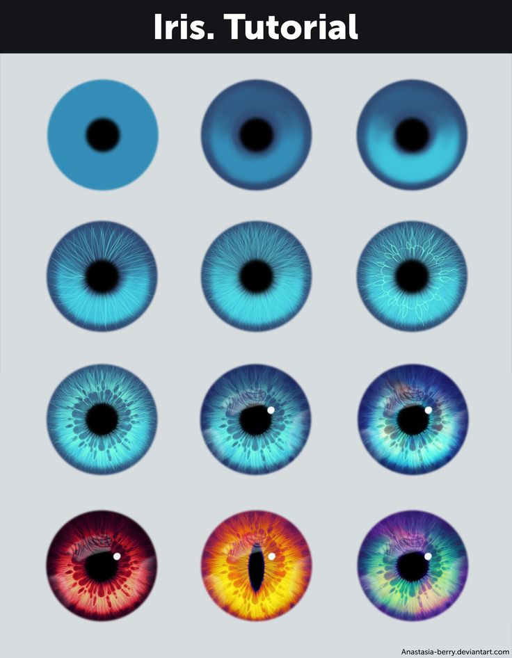 an image of many different colored eyes