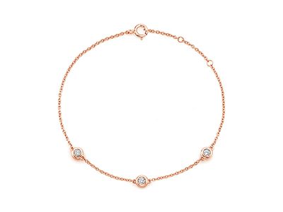 Ethical Fine Jewelry | Brilliant Earth Rose Gold Diamond Bracelet With Bezel Setting, Rose Gold Diamond Bracelet With Bezel Setting For Anniversary, Elegant Rose Gold Bracelets With Bezel Setting, Elegant Rose Gold Bracelet With Bezel Setting, Rose Gold Bezel-set Bracelet, Diamond Bezel Bracelet, Push Presents, Bezel Bracelet, Everyday Bracelet