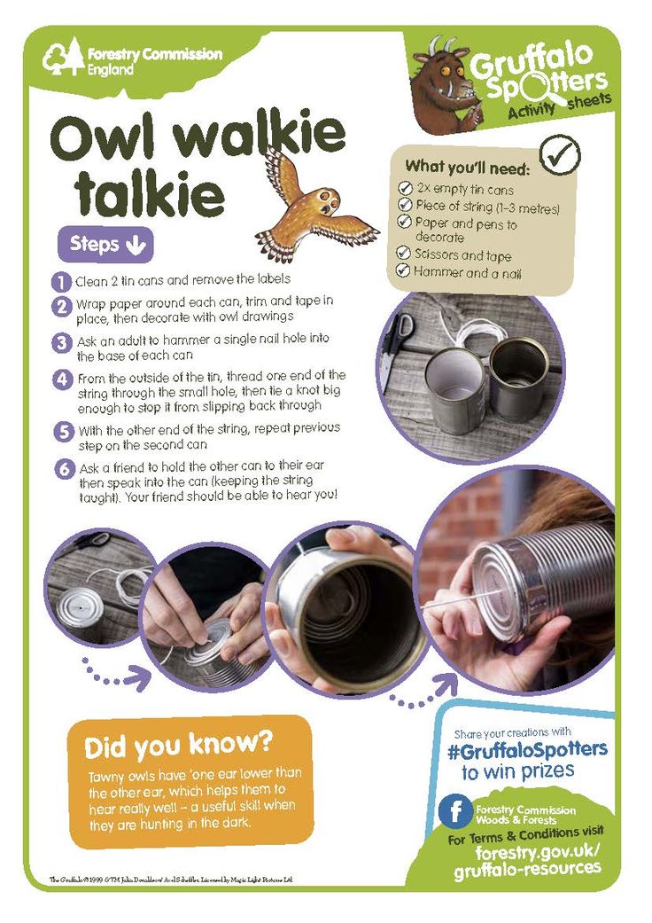 an advertisement with instructions on how to use the owl walkie talkie sippy cup