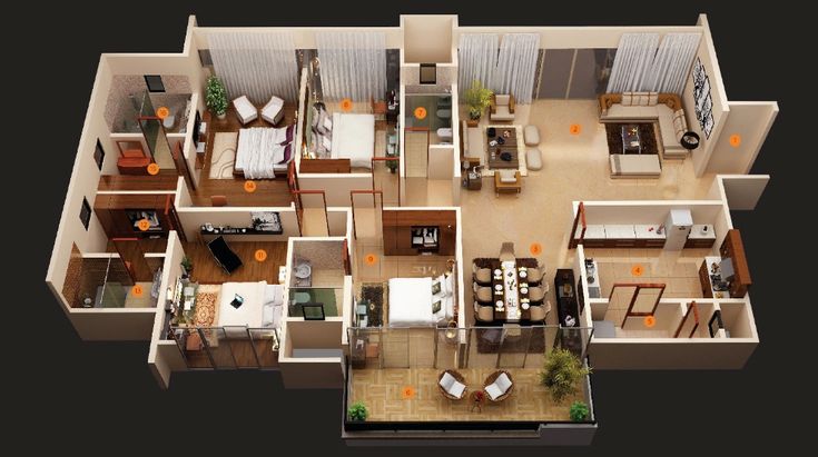 the floor plan of a two bedroom apartment with an attached kitchen and living room area