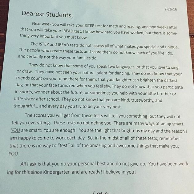 a piece of paper with writing on it that says dearest students, next to a handwritten note