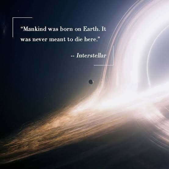 an image of the earth from space with a quote on it