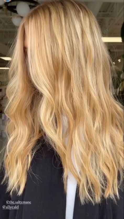 Celeb Haircuts, Sunset Highlights, Warm Golden Blonde Hair, How To Make Hairstyle, Cherry Blonde, Butter Blonde Hair, Gold Blonde Hair, Hairstyles For Thinning Hair, Yellow Blonde Hair