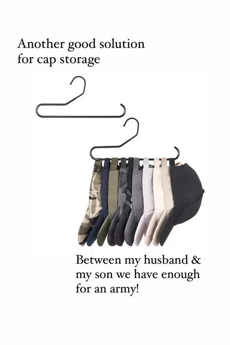 a poster with an image of clothes hanging on a line and another quote about the solution for cap storage