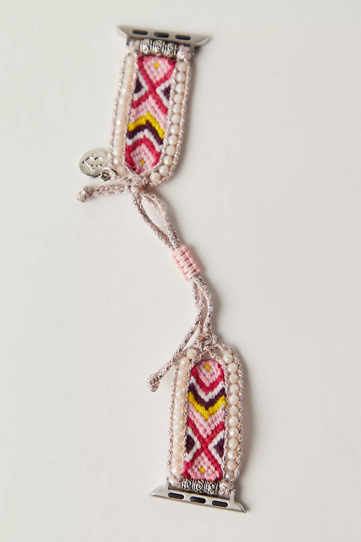 Friendship Bracelet Apple Watch Band | Free People Friendship Bracelet Watch Band, Cape Diablo, Bracelet Apple Watch Band, Bracelet Apple Watch, Christmas Inspo, Our Friendship, Watch Faces, Colorful Design, Apple Watch Band