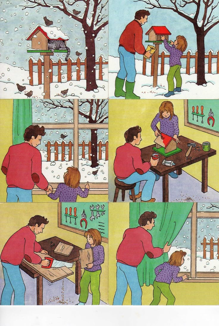 an image of a family playing outside in the snow and having fun with each other