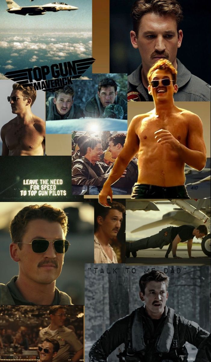 the collage has many different pictures of men in sunglasses and one man with no shirt on