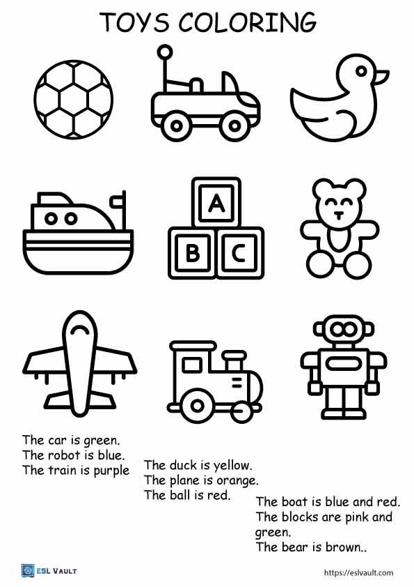 an image of toys coloring pages with the words toy's coloring and pictures on it