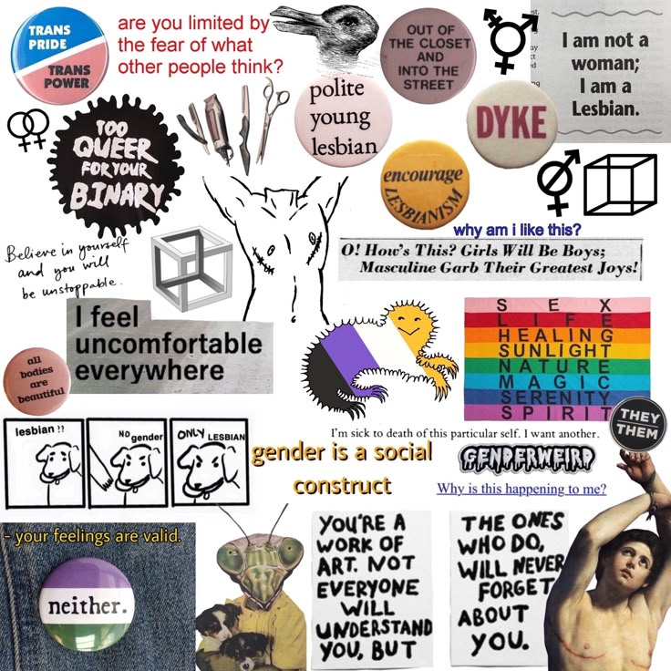 a collage of different types of social media related to the human rights movement, including women and men