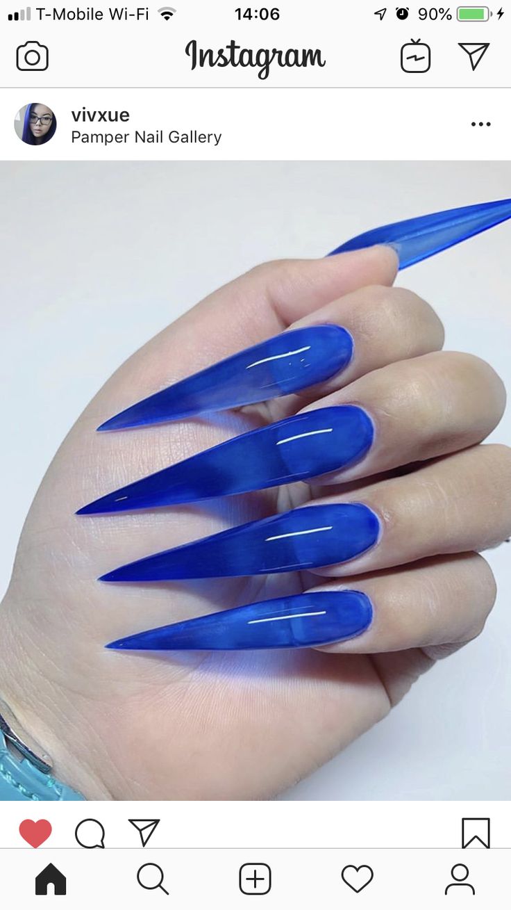 Clear Nail Designs, Stilleto Nails Designs, Clear Acrylic Nails, Blue Acrylic Nails, Drip Nails, Stiletto Nails Designs, Glow Nails, Jelly Nails, Clear Nails