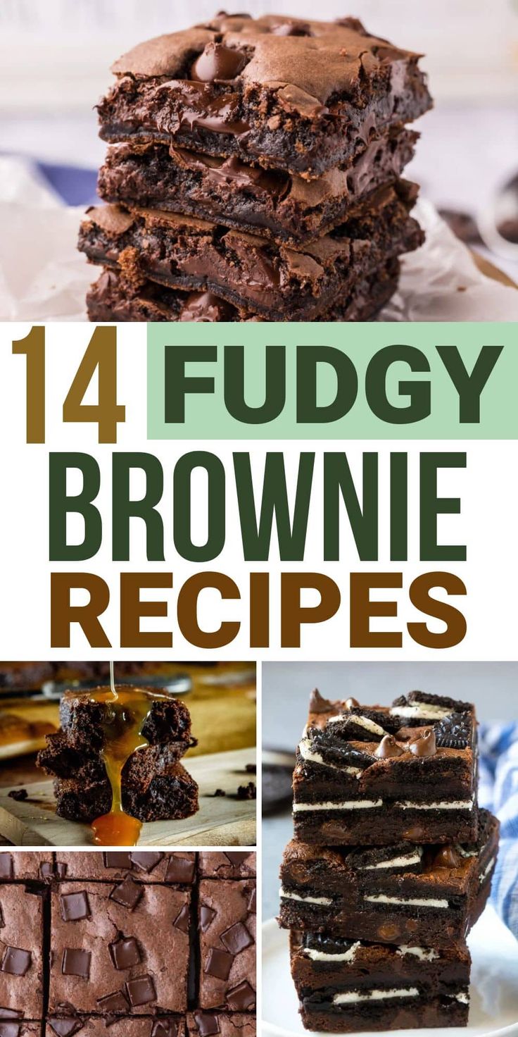 These fudgy brownie recipes will have everyone begging for more. From homemade brownies from scratch to easy brownie ideas using a boxed mix, these are all gooey and moist. We've included the best brownie flavors, such as turtle, pumpkin, peanut butter, chocolate chip, s'mores, peanut butter, Oreo, cherry, and more. Brownie Flavors, Homemade Brownies From Scratch, Best Fudgy Brownie Recipe, Turtle Pumpkin, Ultimate Chocolate Brownies, Pumpkin Peanut Butter, Brownie Ideas, Compound Butters, Easy Brownie