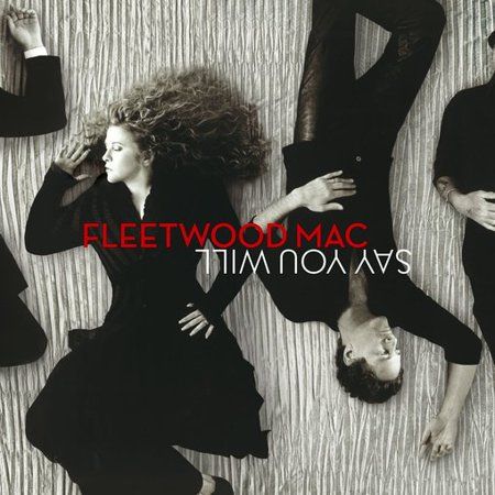 three people laying on top of each other in front of a wooden wall with text that reads fleetwood mac tim noa avs