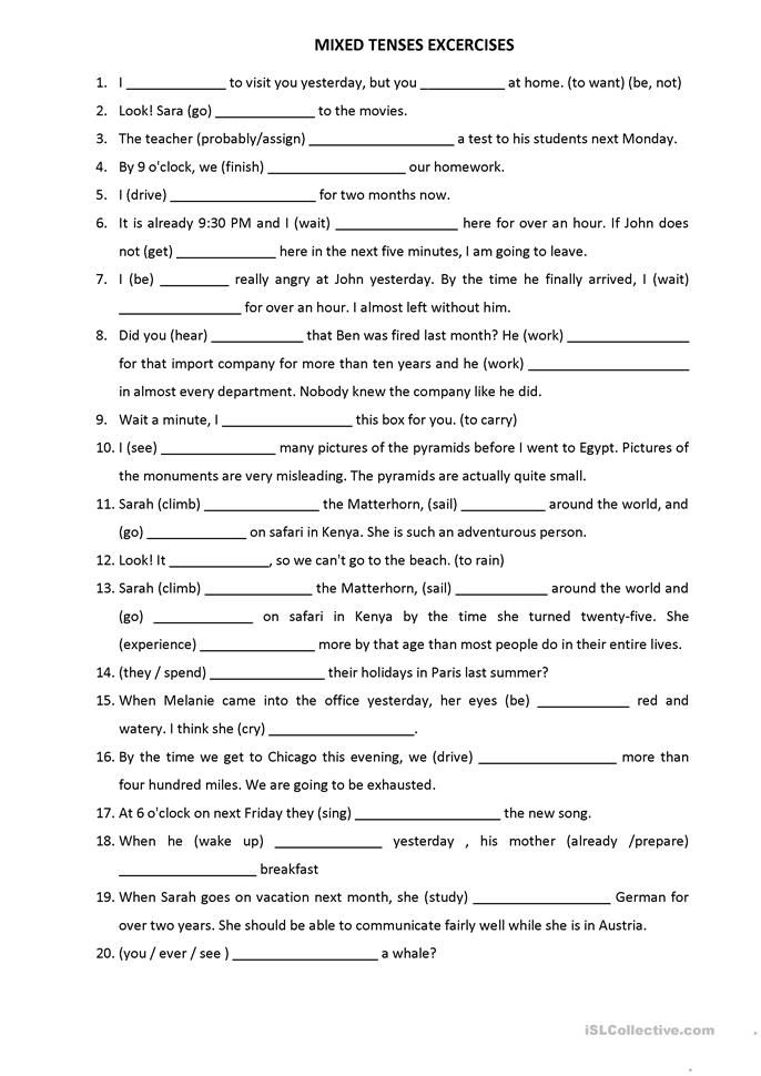 the worksheet for words and phrases