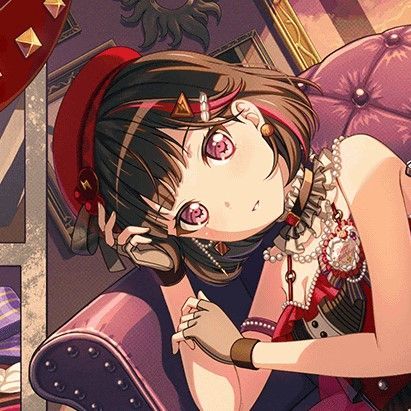 Ran Bandori, Ran Mitake, Bandori Icons, Sayaka Miki, Dream Things, Red, Anime, Art