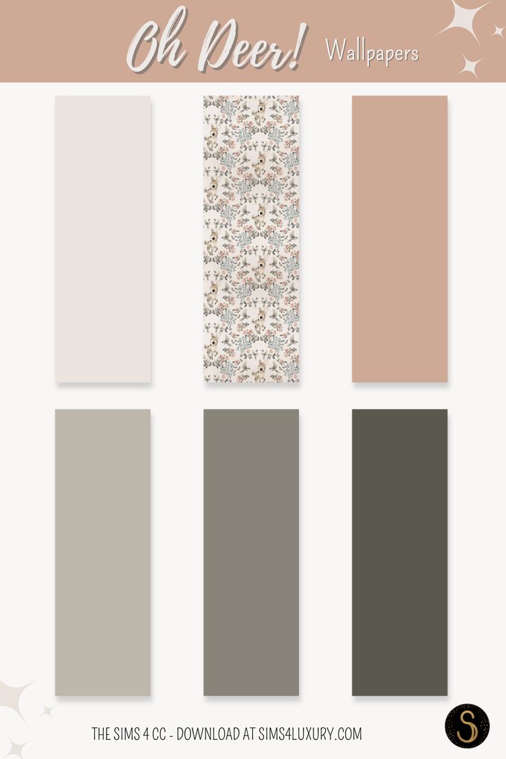 the color scheme for this wallpaper is peach, gray and white with stars on it