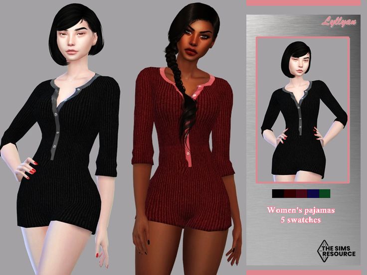 Sims 4 Alpha Pajamas, Sims 4 Cc Female Pjs, Sims 4 Cc Pajamas Female Patreon, Sims 4 Female Pajamas, The Sims Resource Pajamas, Sims Resource, Feminine Outfit, Pajamas Women, The Sims