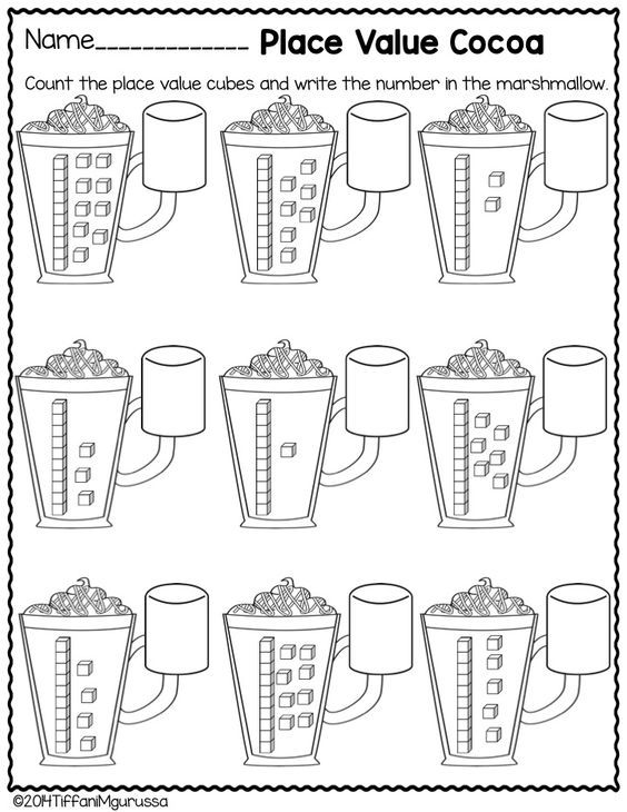 the printable worksheet for adding place value to numbers in the blender