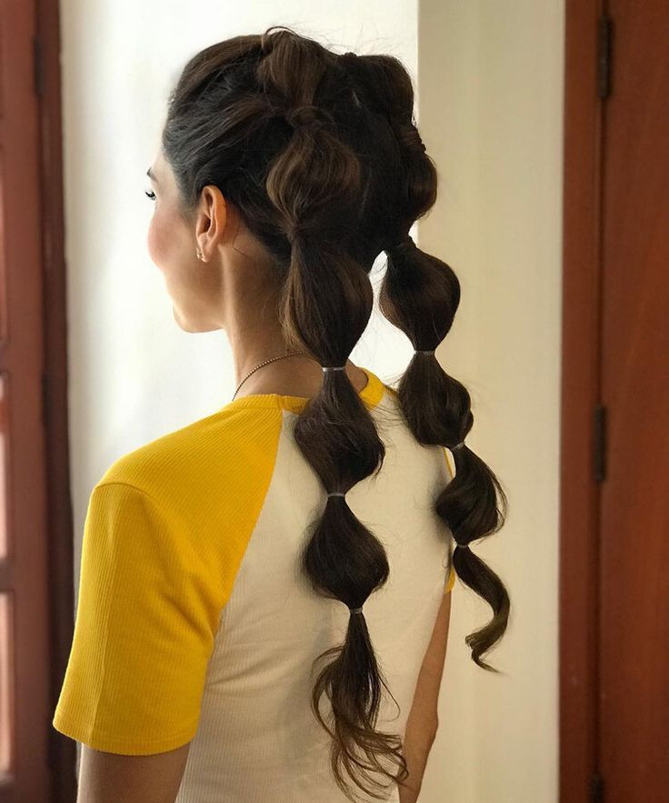 Tiered Ponytail, Two Ponytail Hairstyles, Pony Hairstyles, Bubble Ponytail, Banana Hair Clips, Banana For Hair, Ponytail Hairstyle, Peinados Fáciles Para Cabello Corto, Baddie Hairstyles