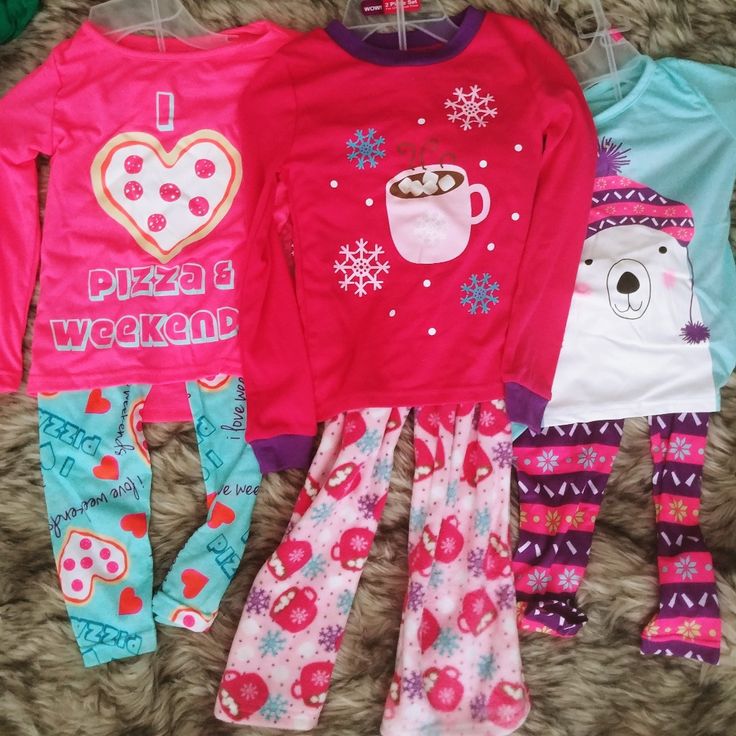 The Middle One Is Size 5/6 And The Other Two Is Size 4. Prefer To Sell All Together. Fun Long Sleeve Sleepwear For Pajama Party, Cute Multicolor Pajama Party Sets, Playful Winter Playwear Sets, Playful Pink Loungewear Sets, Playful Pink Winter Sets, Pink Playful Sleepwear Sets, Fun Long Sleeve Pajama Party Sets, Cute Multicolor Sleepover Sets, Pink Winter Bedtime Sets