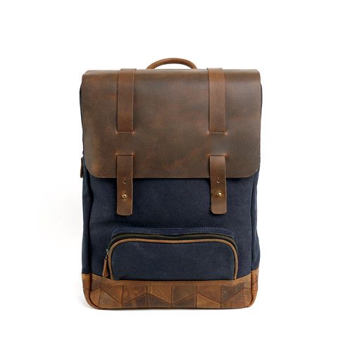 Waxed Canvas Backpack With Waxed Finish, Everyday Leather Trim Standard Backpack, Functional Leather Backpack With Canvas Lining, Everyday Carry Standard Backpack With Leather Trim, Leather Backpack With Leather Trim For Everyday, Commuting Backpack With Leather Trim, Waxed Canvas Backpack With Leather Handles For Everyday Use, Waxed Canvas Backpack With Leather Handles, Everyday Waxed Canvas Backpack With Leather Handles