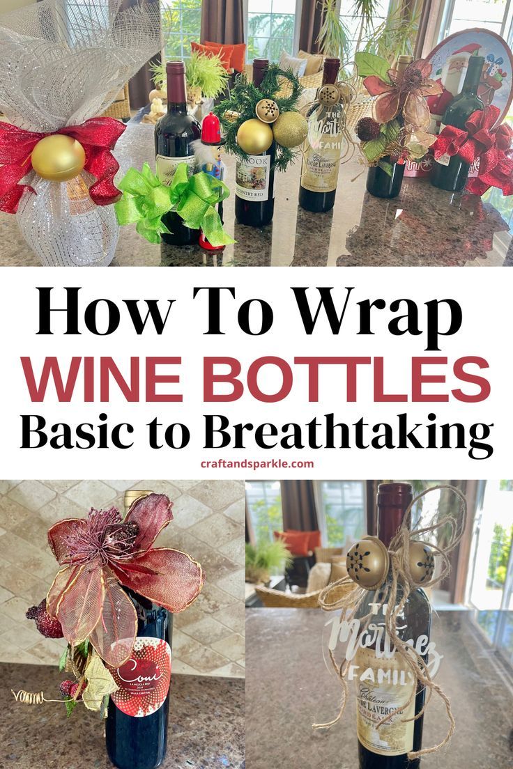 how to wrap wine bottles in the kitchen