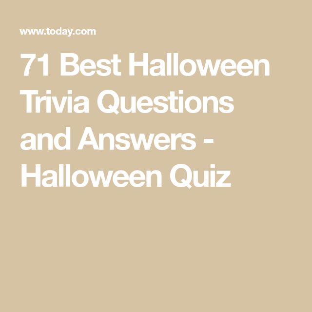 the best halloween trivia questions and answers - halloween quiz