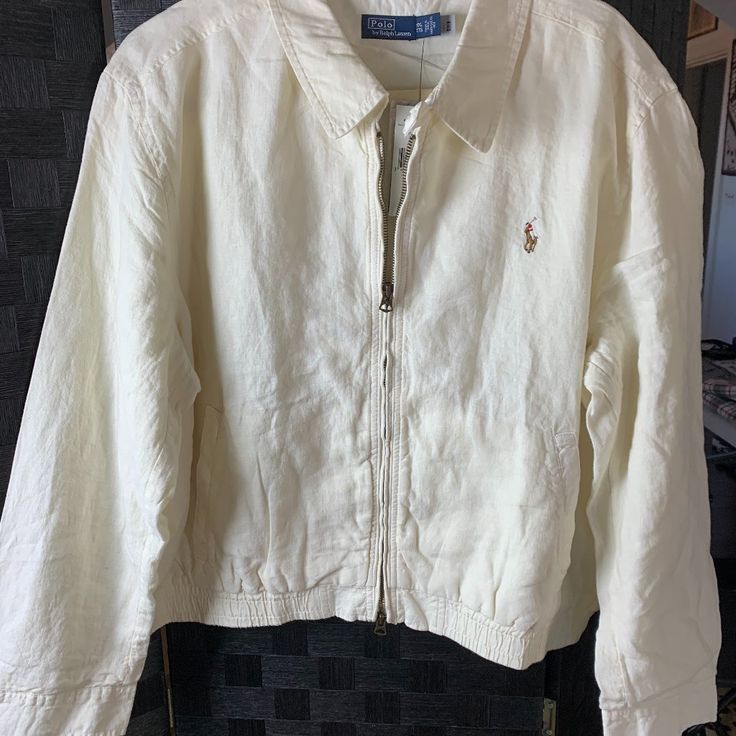 Brand New With Tags Ralph Lauren Bomber Jacket, Size Xxl, Back Length 22.5", Bust 52" Front Zipper, Lined. Perfect Light Weight Jacket Light Weight Jacket, Canvas Jacket, Ralph Lauren Polo, Light Jacket, Front Zipper, Polo Ralph, Polo Ralph Lauren, Bomber Jacket, Jackets & Coats