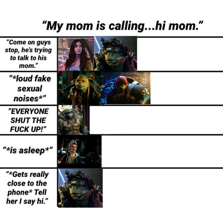 an image of the movie character list for moms