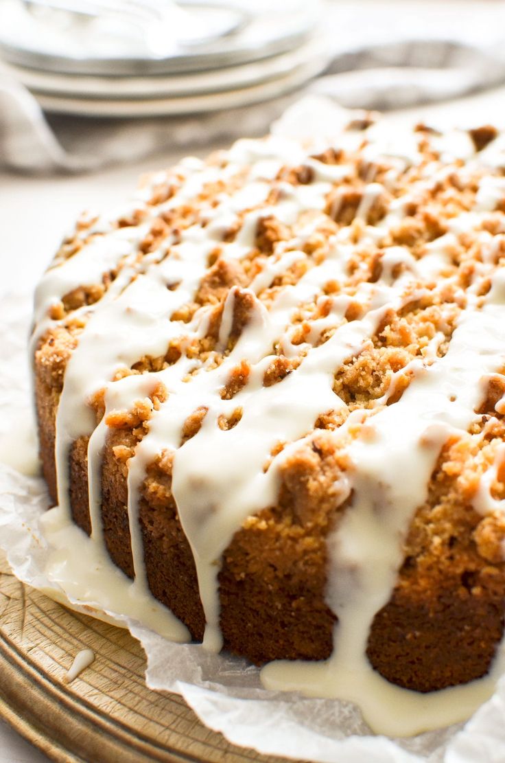 a close up of a cake on a plate