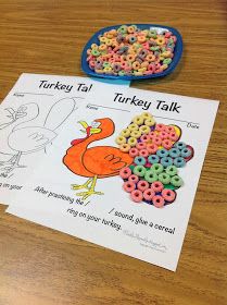 a turkey and some cereal on a table