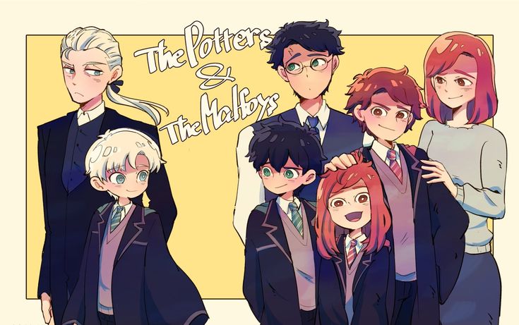 Potter And Malfoy, Harry Potter Curses, Harry Potter Cursed Child, Art Harry Potter, Harry Potter Severus, Harry Potter Severus Snape, Harry Draco, Harry Potter Illustrations, Cute Harry Potter