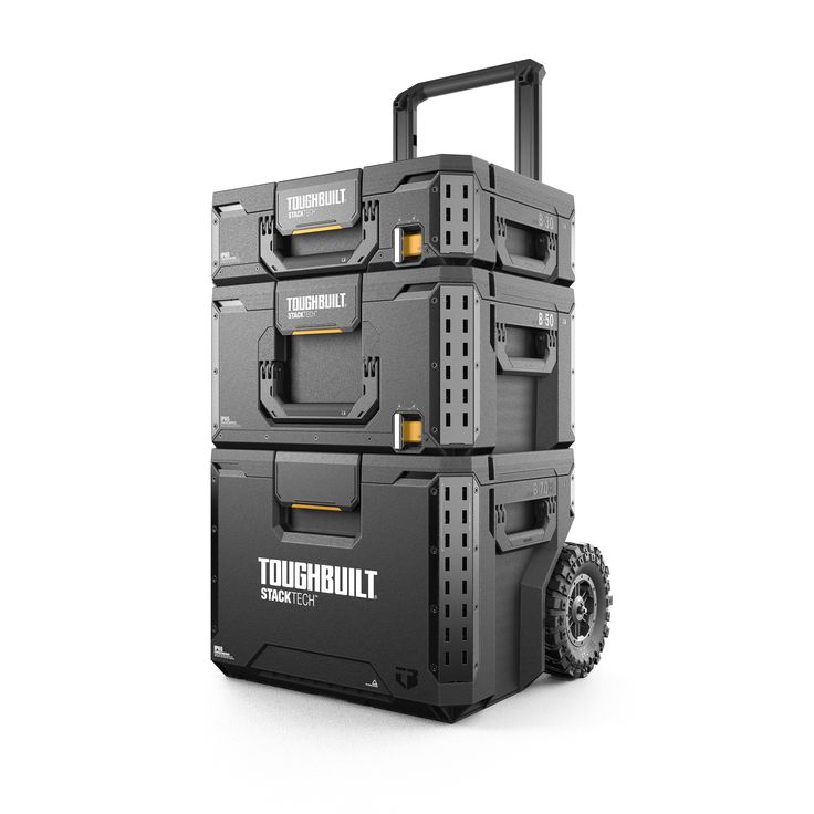 the toughbuilt is an all - terrain toolbox with wheels