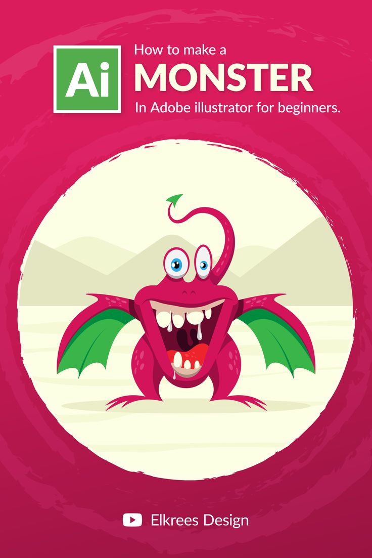 how to make a monster in adobe illustrator for beginners