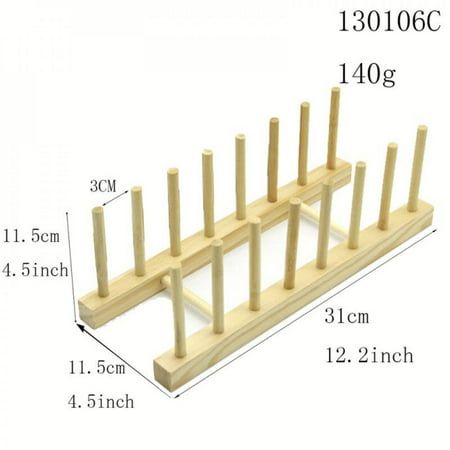 the wooden peg board is shown with measurements for each peg and two pieces of wood